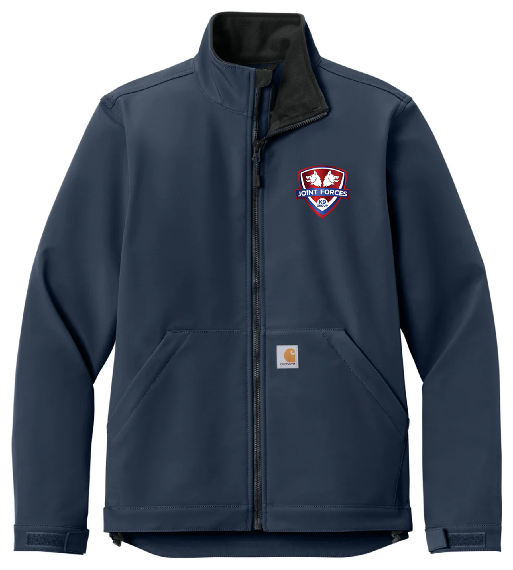Carhartt Rain Defender Soft Shell Jacket Navy with Joint Forces K9